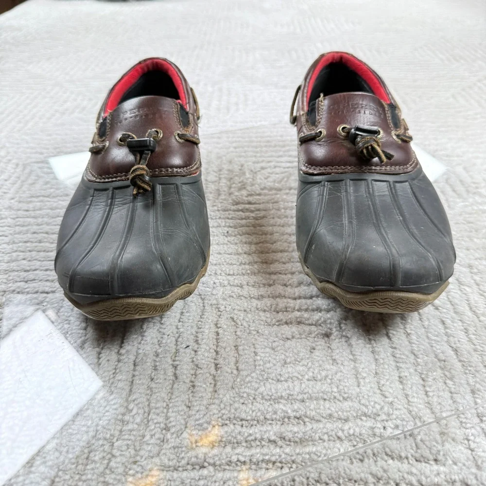 Sperry Duck Shoes Mens 10.5 Waterproof Slip On Rain Loafers Preppy Coastal Gorp
